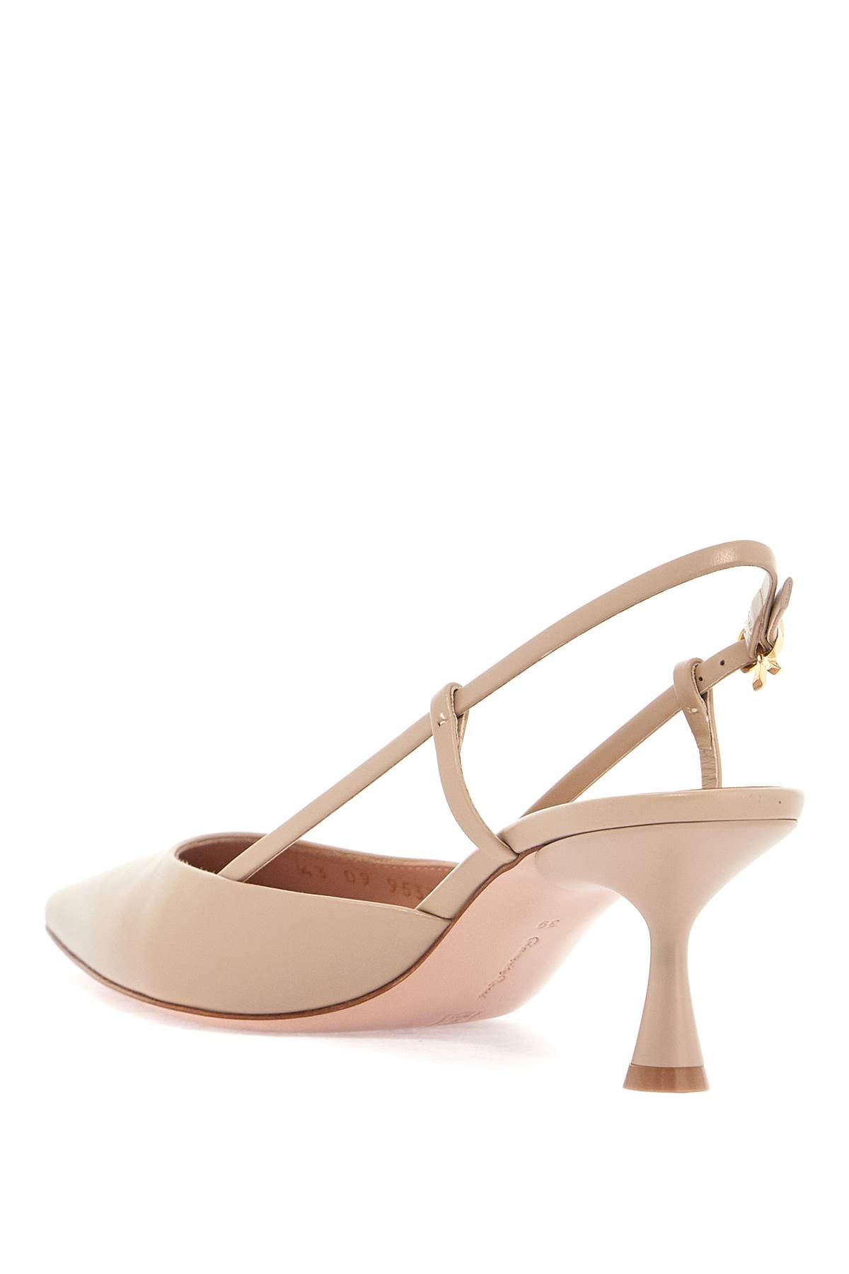 GIANVITO ROSSI Elegance in Beige: Open-Back Pumps for Women - 55mm Heel