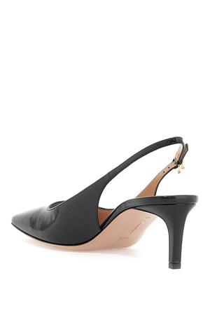 GIANVITO ROSSI Sleek Slingback Pumps with Ribbon Buckle