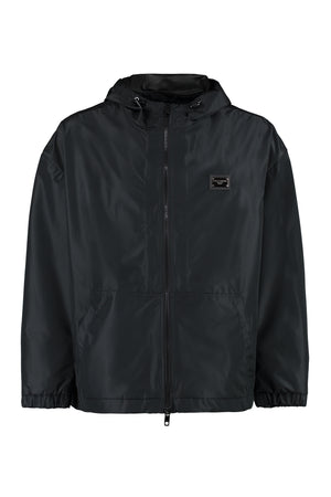 DOLCE & GABBANA Technical Fabric Hooded Jacket for Men