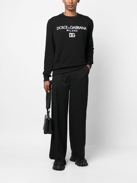 DOLCE & GABBANA Premium Cotton Sweatshirt for Men - Fall/Winter 2024