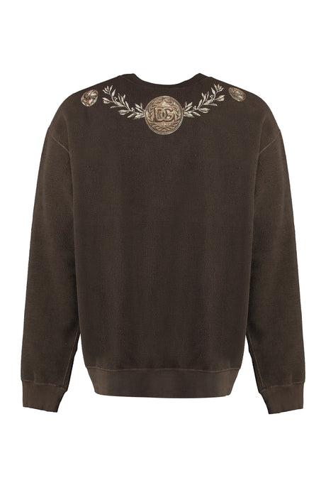 DOLCE & GABBANA Men's Monete Print Crew-Neck Sweatshirt