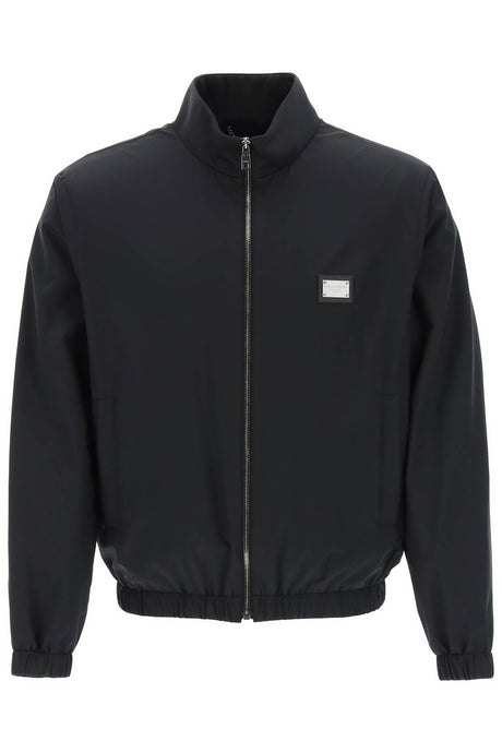 DOLCE & GABBANA Nylon Jacket with Elastic Hem for Men