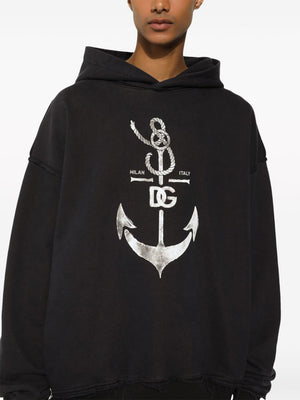 DOLCE & GABBANA Cotton Hooded Sweatshirt for Men