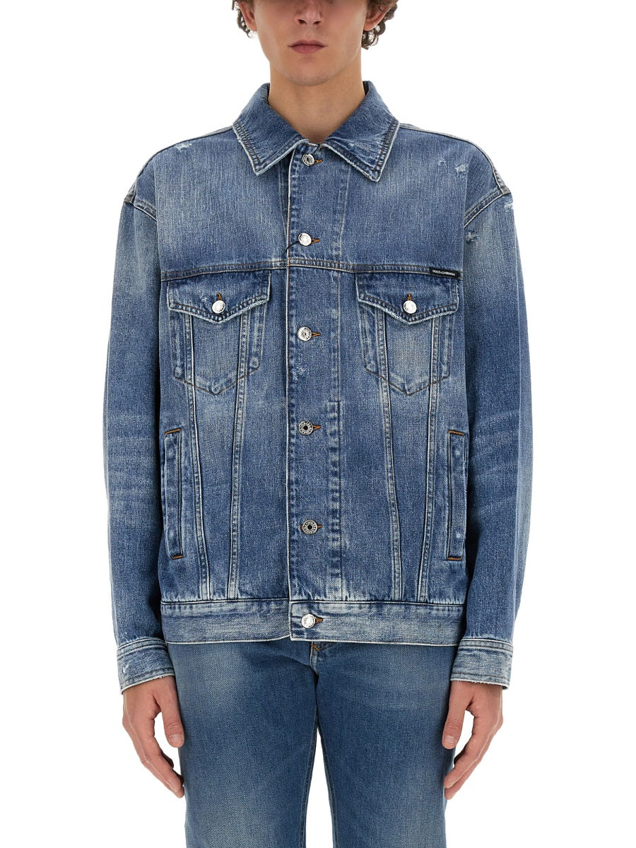 DOLCE & GABBANA Classic Denim Shirt - Size 48