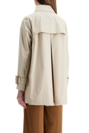 HERNO Medium Length Waterproof Cotton Trench Jacket with Buttons