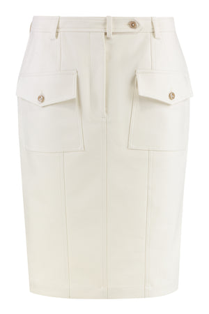 TOM FORD Cotton Midi Skirt with Functional Pockets