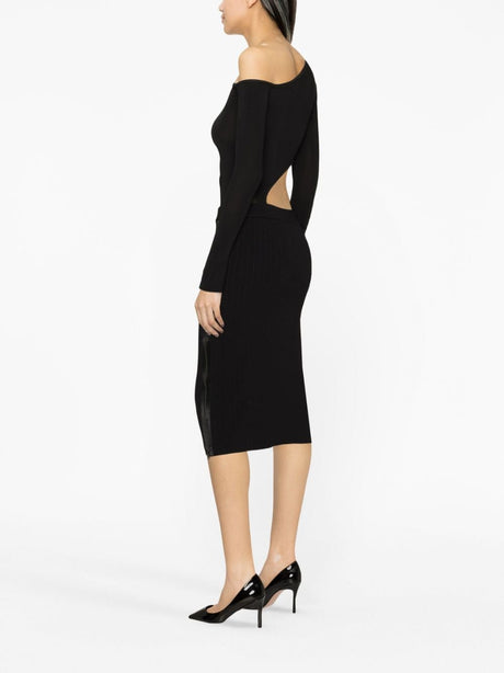 TOM FORD Ribbed Knit Zipped Pencil Skirt - Below Knee Length