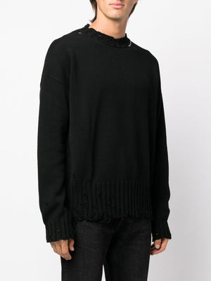 MARNI Distressed Knit Detail Sweater