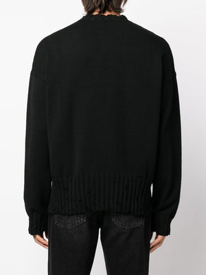 MARNI Distressed Knit Detail Sweater