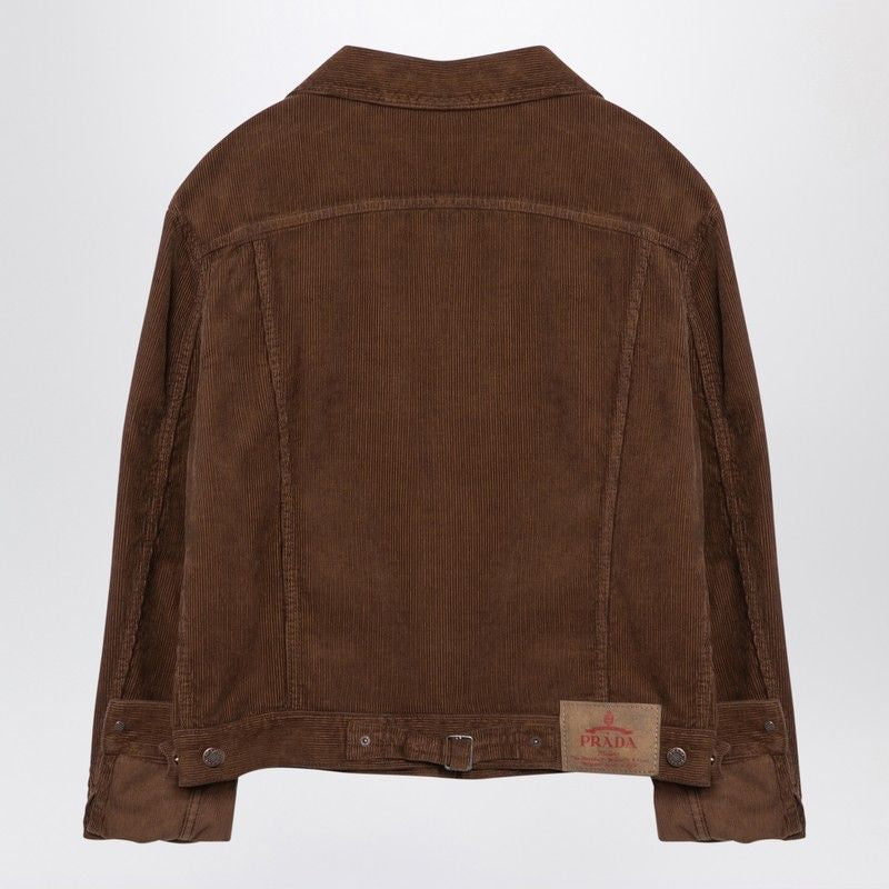 PRADA Caramel Corduroy Shirt Jacket for Women