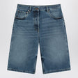 PRADA Women’s Mini Bermuda Shorts in Washed Denim