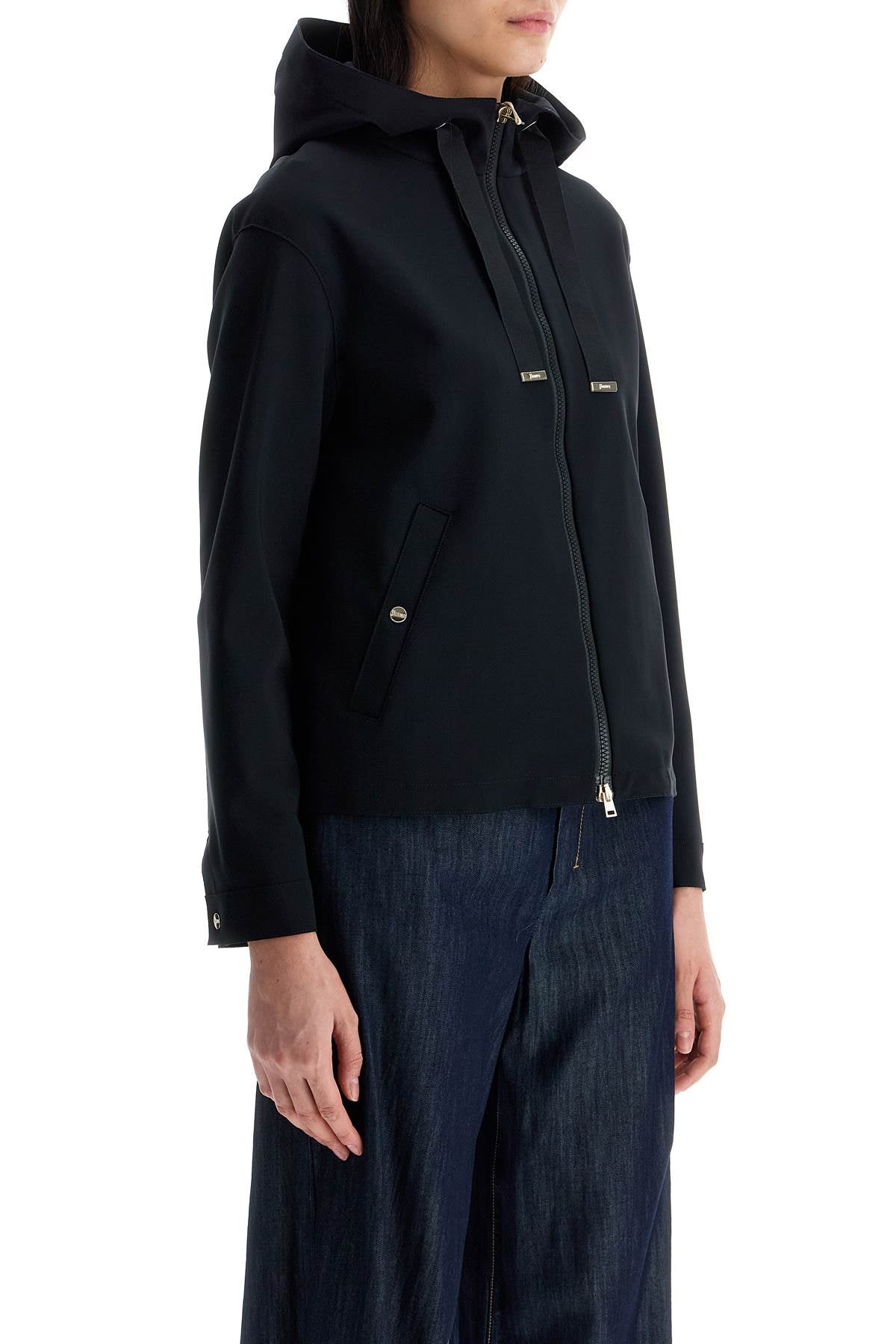 HERNO Hooded Mini Jacket with Contemporary Elegance