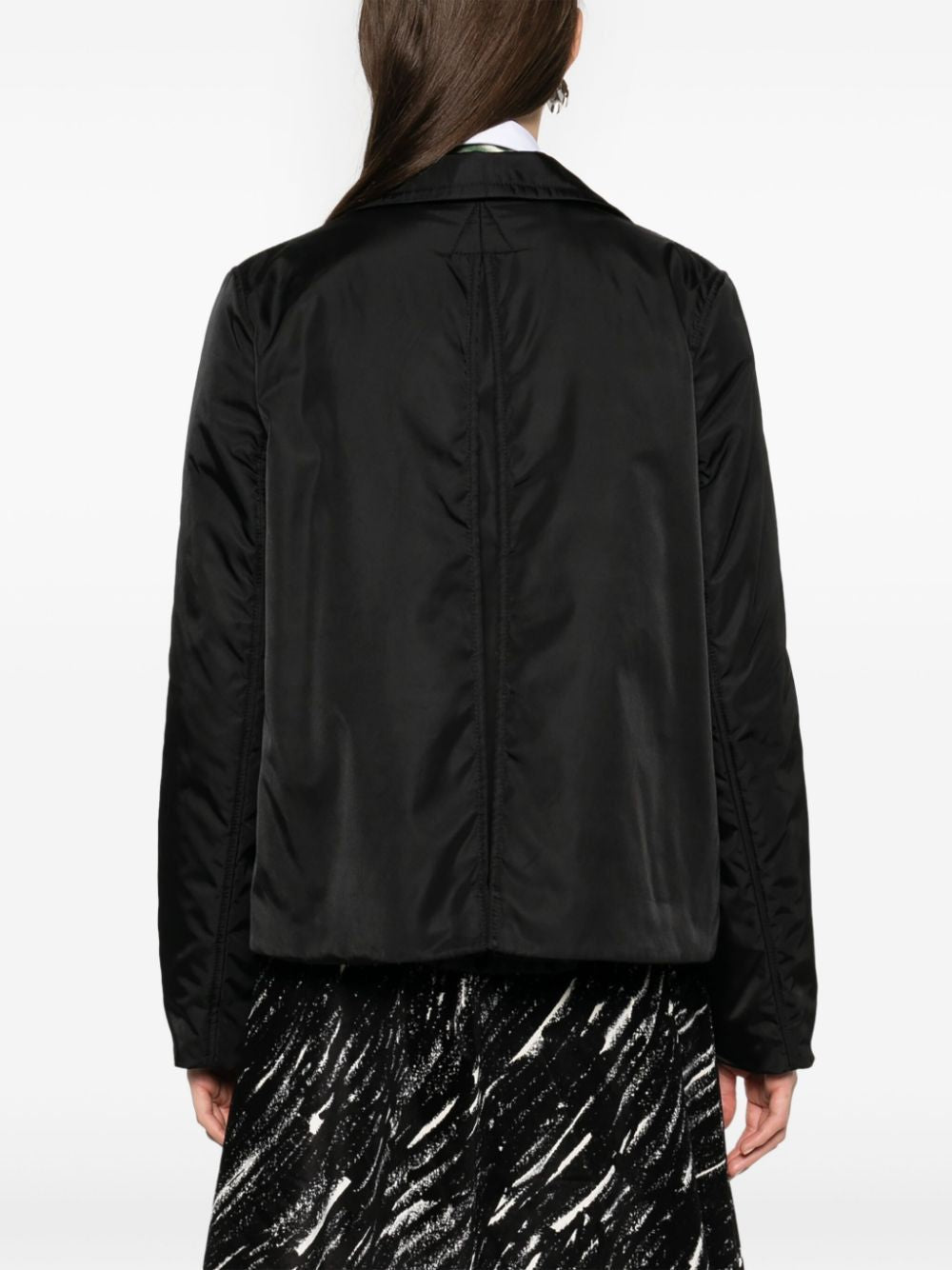 MARNI Mini Quilted Black Jacket with Buttons for Women