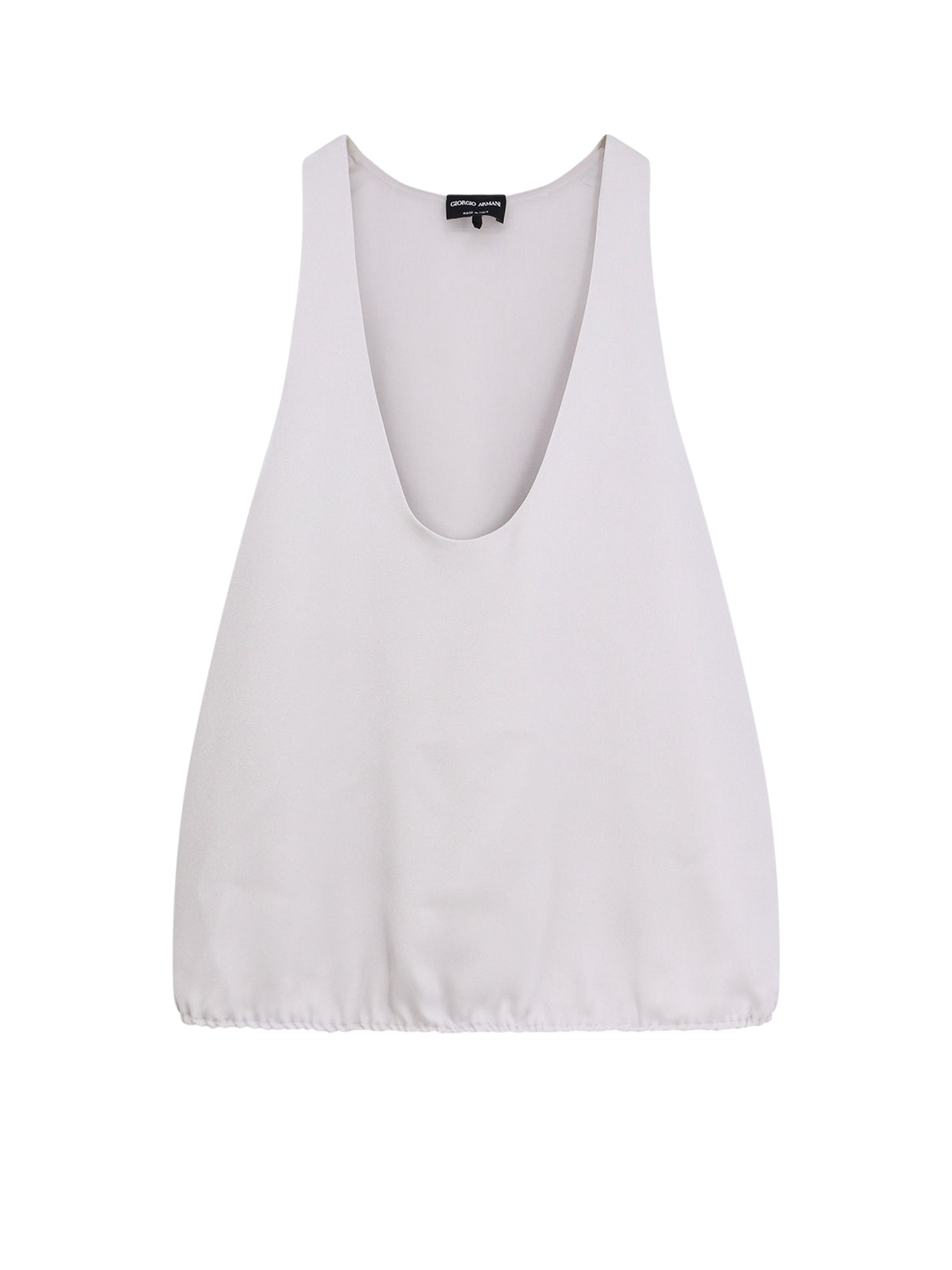 GIORGIO ARMANI Lined Silk Top - Sleeveless Elegance