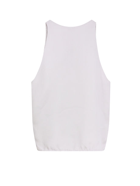 GIORGIO ARMANI Lined Silk Top - Sleeveless Elegance