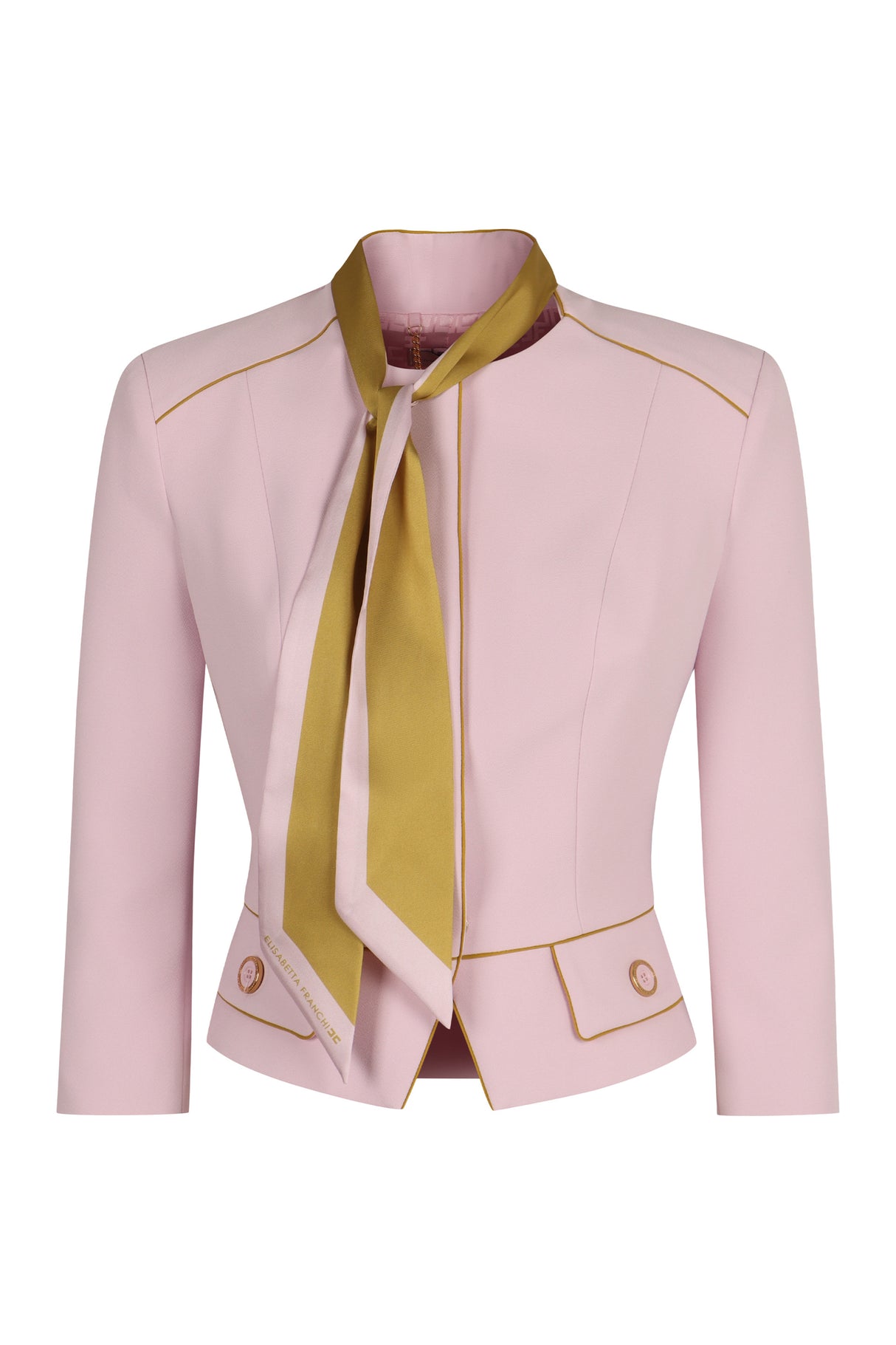 ELISABETTA FRANCHI Creased Pleated Jacket