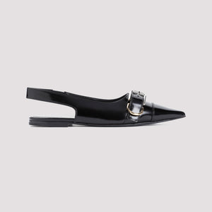 GIVENCHY Elegant Leather Ballerinas with Adjustable Straps