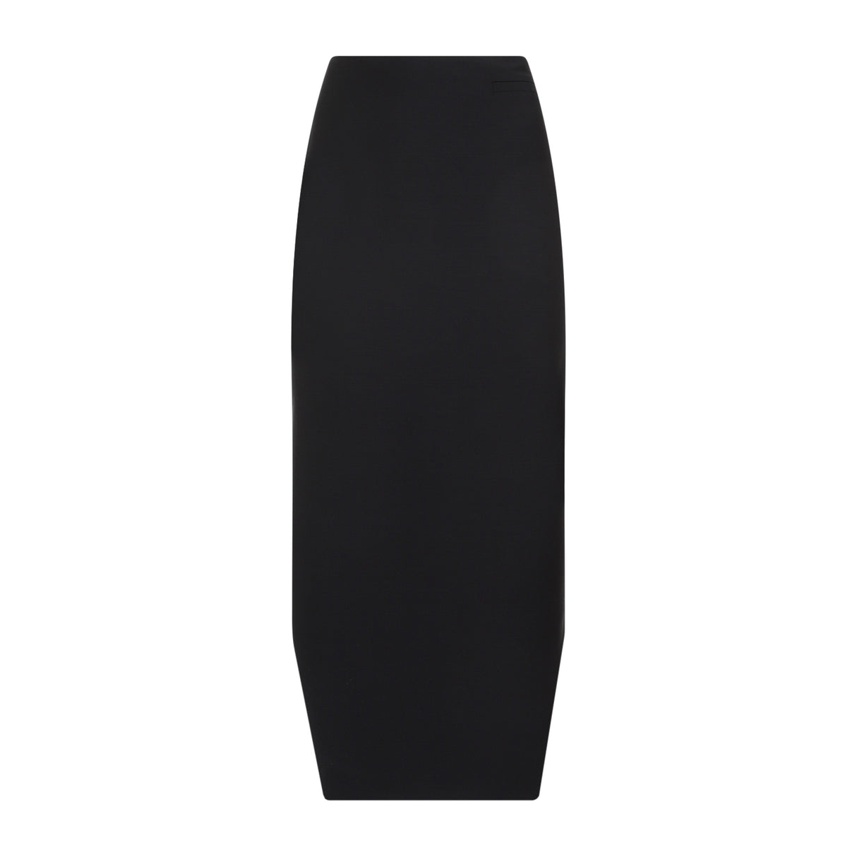 GIVENCHY Asymmetric Hem Wool Skirt