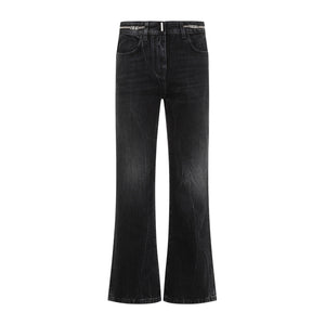 GIVENCHY Chic Boot Cut Denim Pants with Vintage Effect for Women