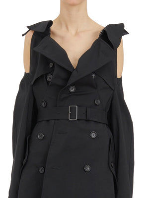 JUNYA WATANABE Mini Trench Coat with Removable Sleeves - Size S