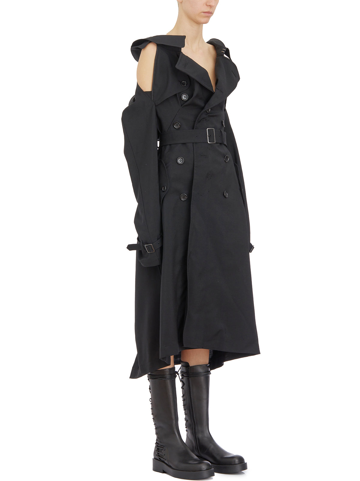 JUNYA WATANABE Mini Trench Coat with Removable Sleeves - Size S