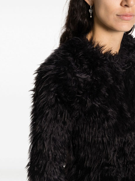 COMME DES GARÇONS Faux-Fur Long-Sleeved Top