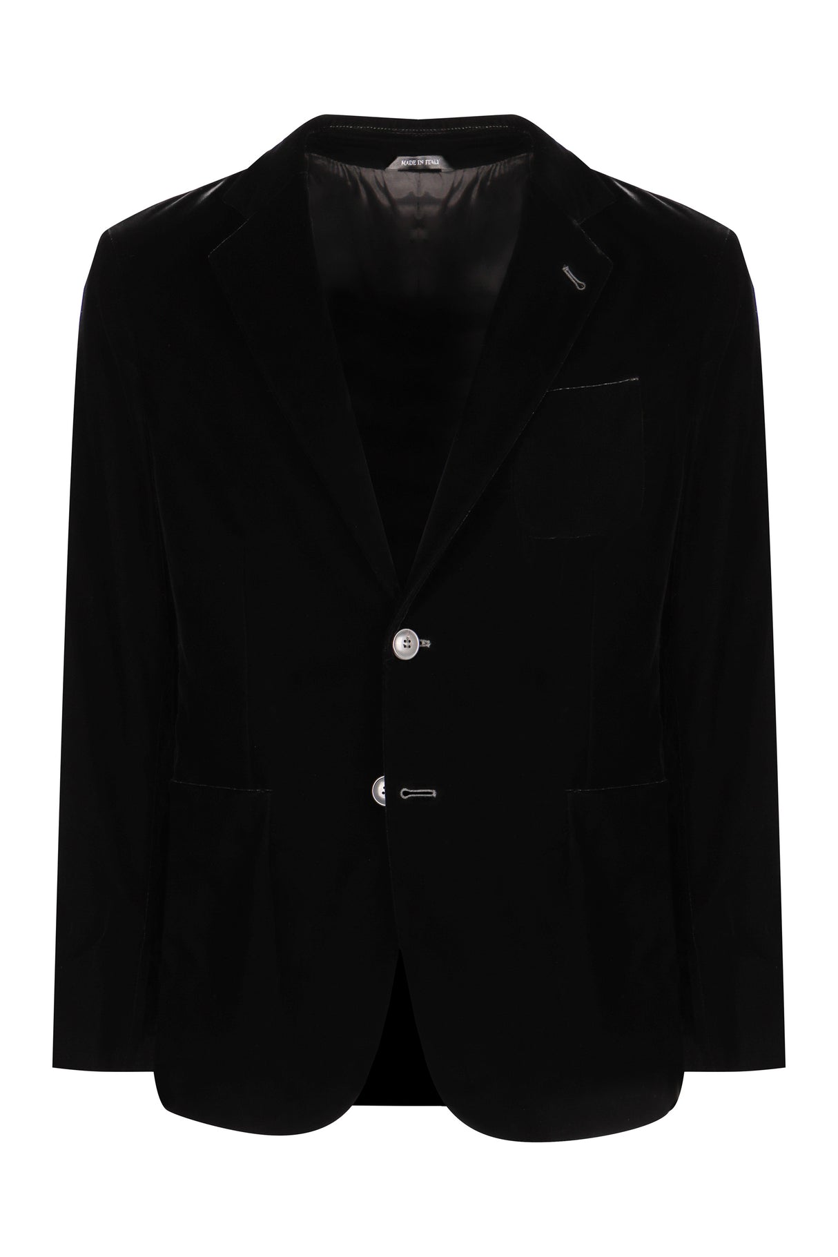 GIORGIO ARMANI Single-Breasted Velvet Two-Button Jacket