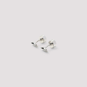 GIORGIO ARMANI Elegant Silver Cufflinks with Crystal Accents