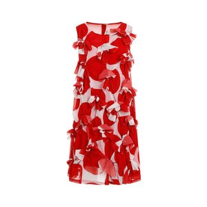 COMME DES GARÇONS Floral-Appliqué Mini Dress