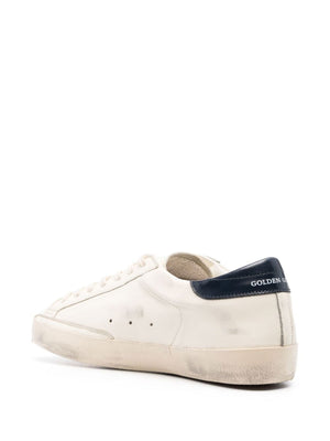 GOLDEN GOOSE Men's Shiny Leather Star and Heel Sneakers