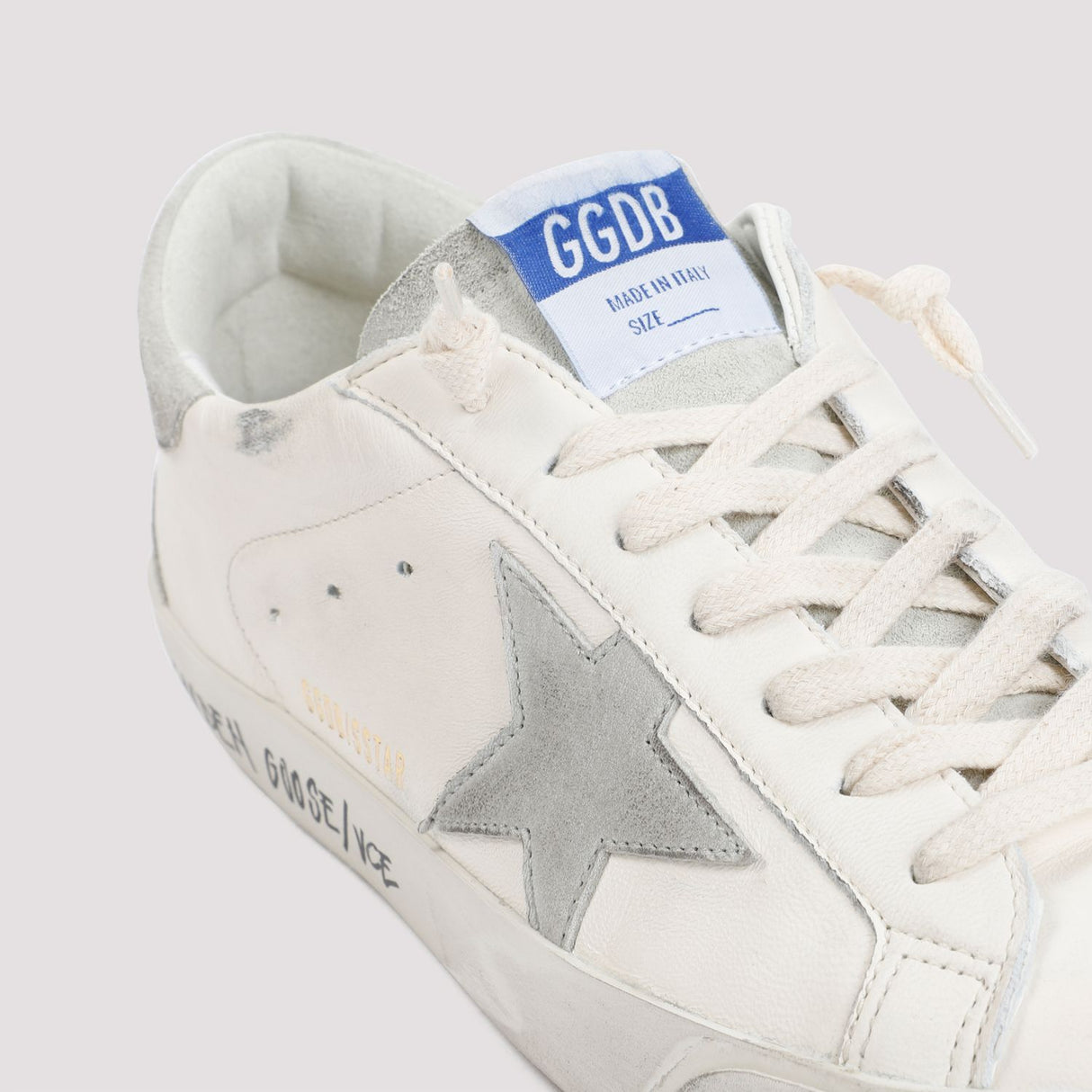 GOLDEN GOOSE Men's Vintage-Effect Leather Super Star Sneakers