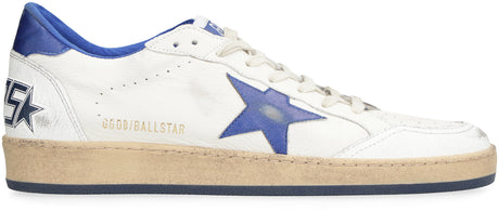 GOLDEN GOOSE メンズ スニーカー 革製 エイジング 加工 コントラストディテール