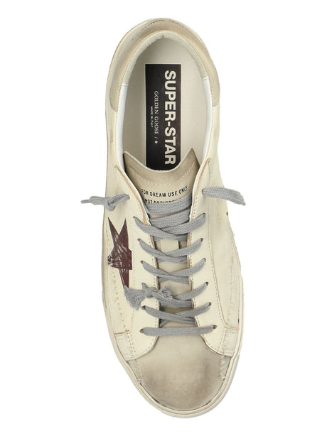 GOLDEN GOOSE Star-Studded Leather Sneakers for Men