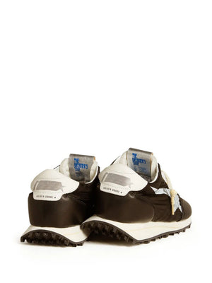 GOLDEN GOOSE Marathon Sneakers with Black Nylon Upper and White Star