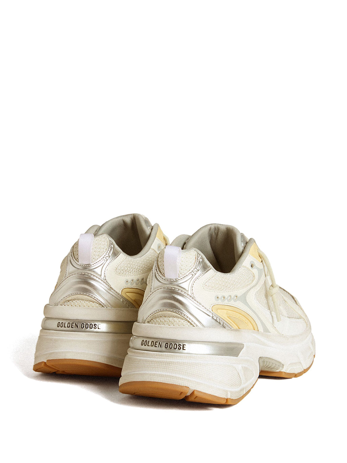 GOLDEN GOOSE Lightstar Leather Net and Suede Upper Sneakers with TPU Star Net Heel - SS25