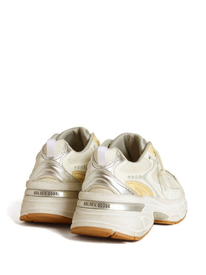 GOLDEN GOOSE Lightstar Leather Net and Suede Upper Sneakers with TPU Star Net Heel - SS25