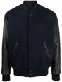 GOLDEN GOOSE Men's Wool and Leather Bomber Jacket