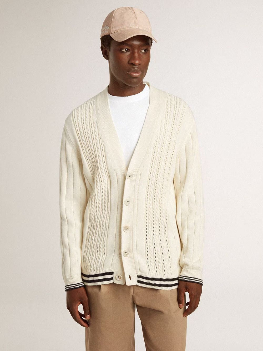 GOLDEN GOOSE Braided Cardigan for Men