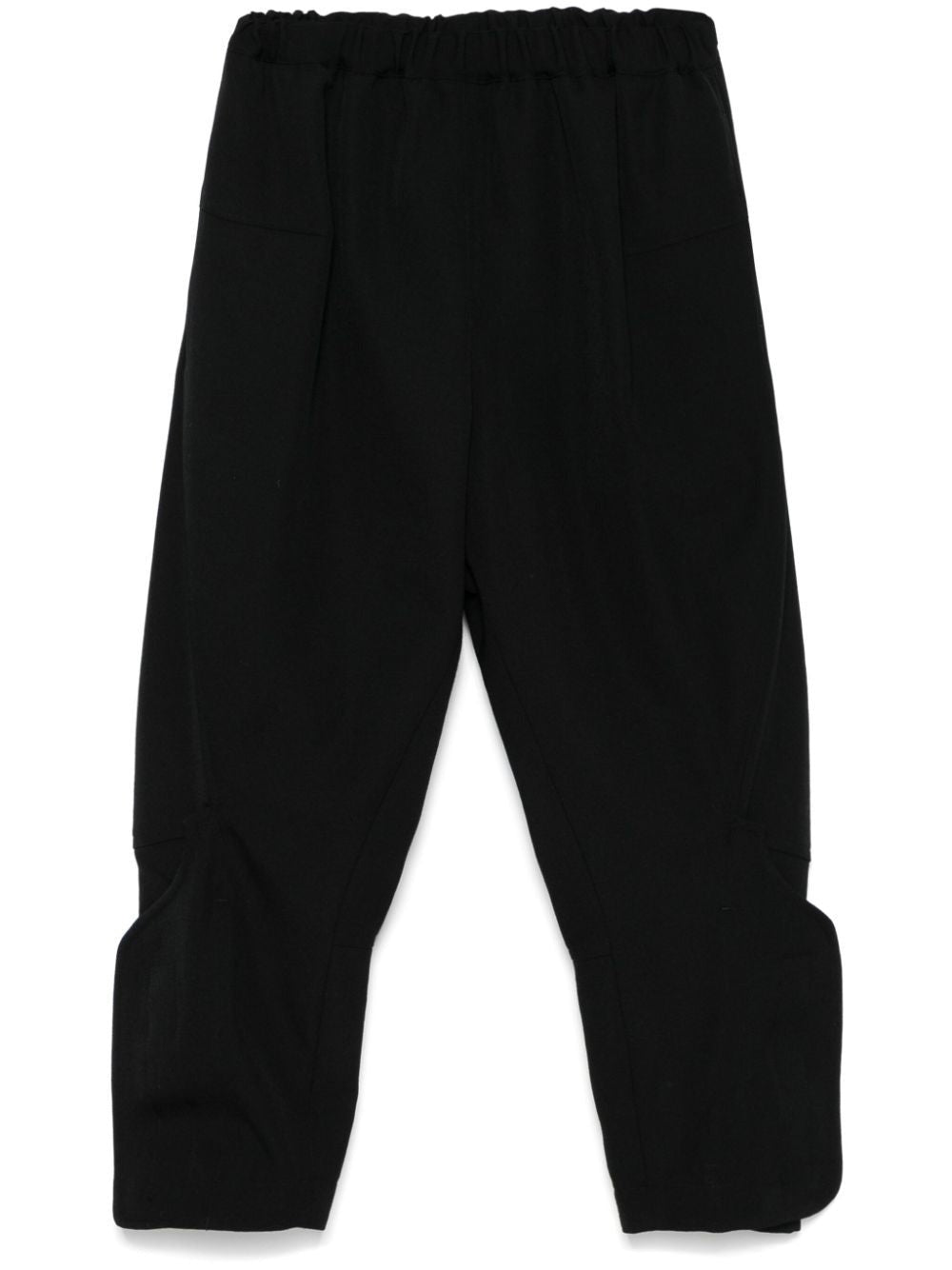 COMME DES GARÇONS Fitted Black Wool Pants with Elastic Waistband