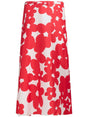 MARNI Floral Print Midi Skirt