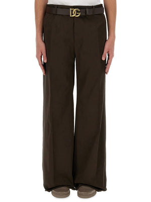 DOLCE & GABBANA Tailored Cotton Pants - Size 48