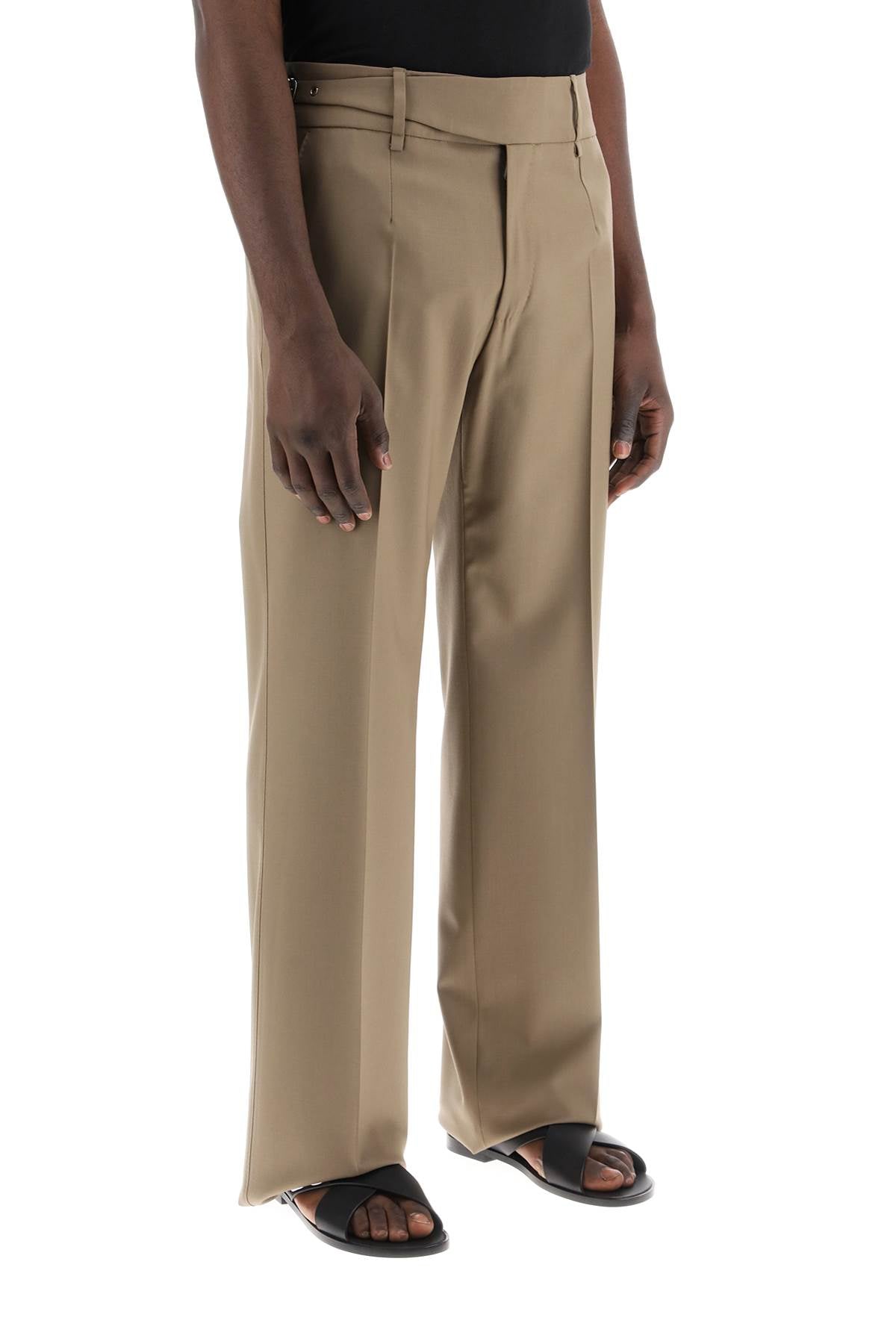 DOLCE & GABBANA Tailored Stretch Trousers in Bi-Stretch Fabric