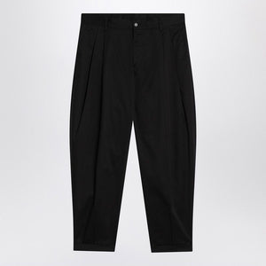 DOLCE & GABBANA Double-Pleated Cotton Trousers for Men