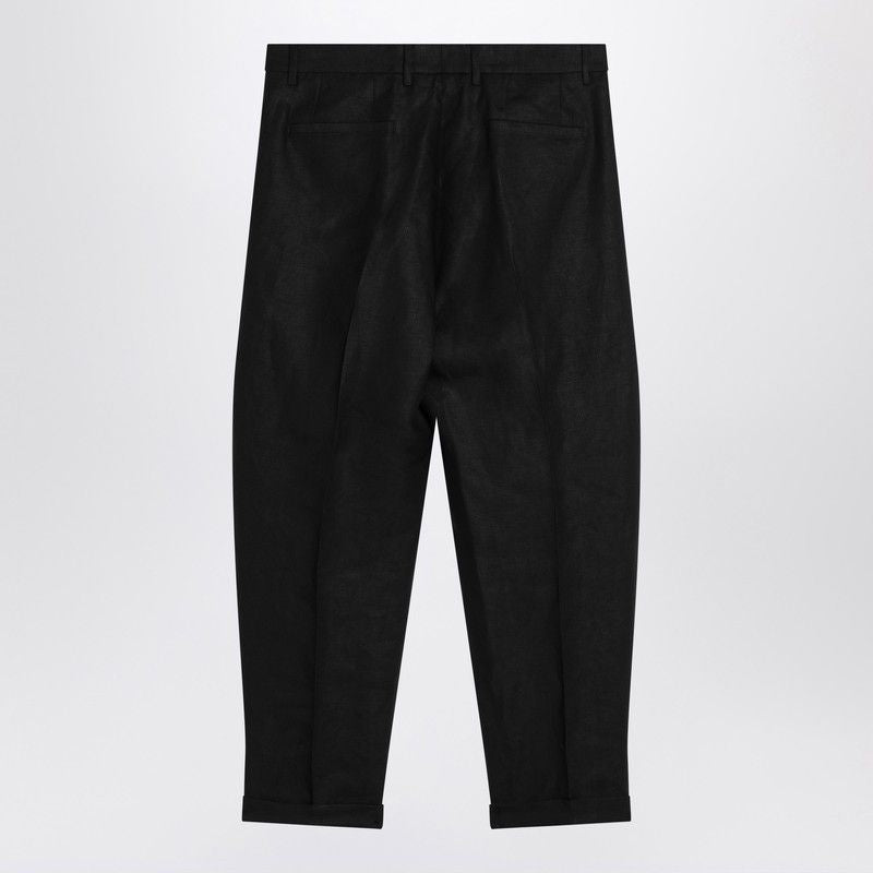 DOLCE & GABBANA Linen-Blend Trousers for Men SS25