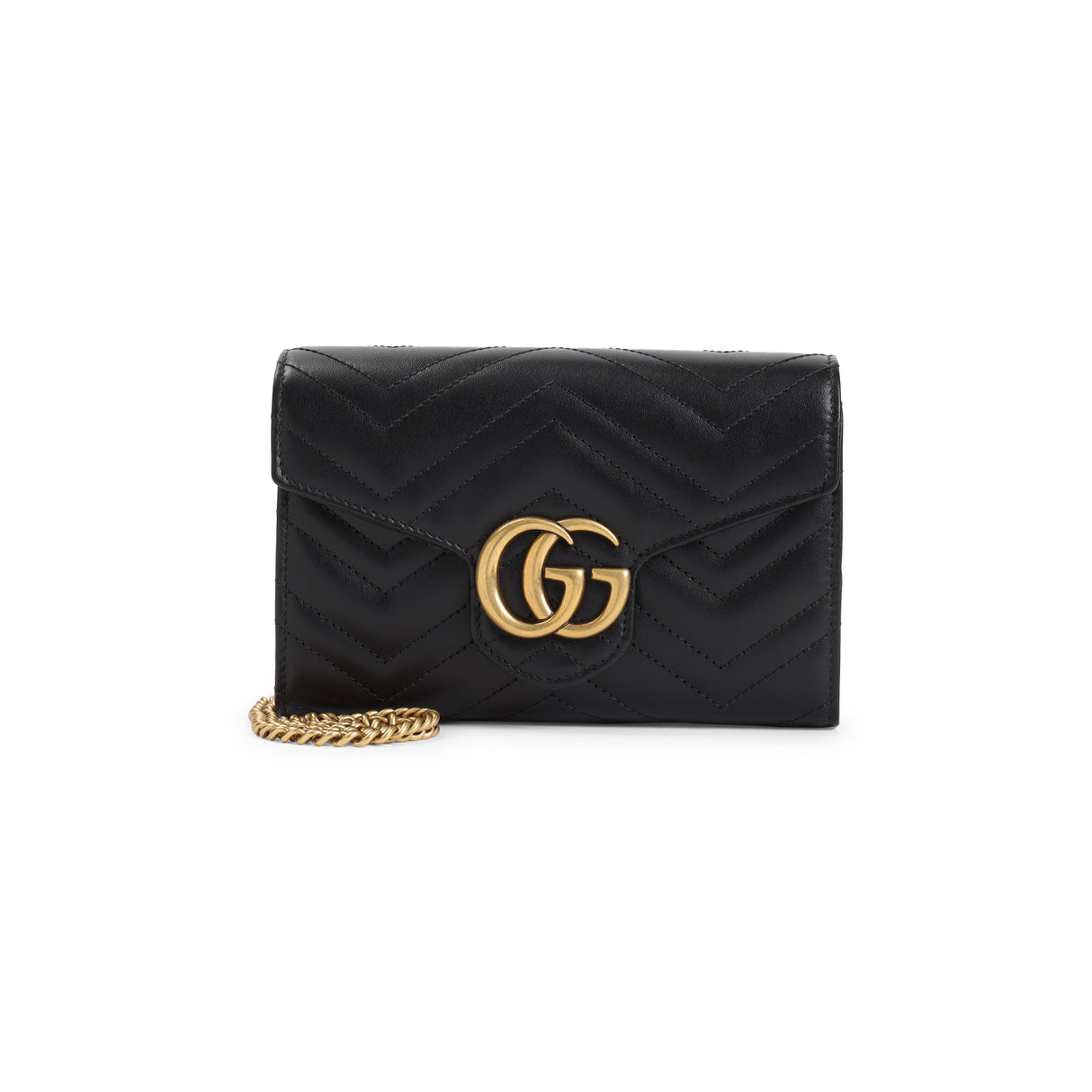 GUCCI Mini Matelassé Leather Wallet