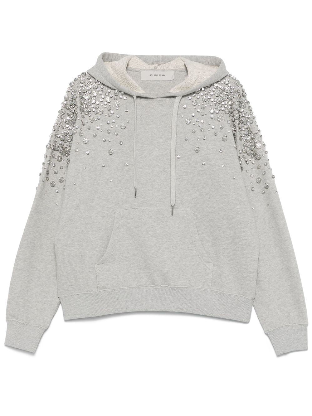 GOLDEN GOOSE Crystal-Embellished Hooded Sweatshirt