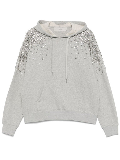 GOLDEN GOOSE Crystal Embellished Cotton Hoodie - Unisex Sizing