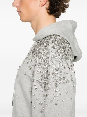 GOLDEN GOOSE Crystal Embellished Cotton Hoodie - Unisex Sizing