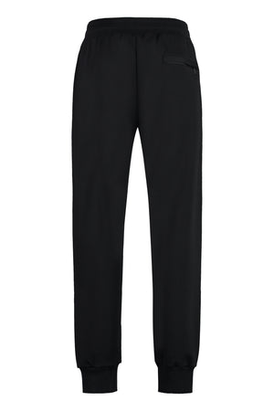 DOLCE & GABBANA Side Pocket Black Cotton Sweatpants - FW23 Collection