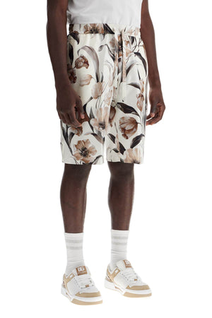 DOLCE & GABBANA Floral Silk Bermuda Shorts